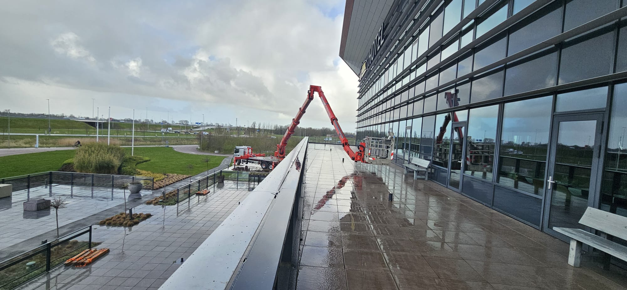 Subliem hoogwerkers in actie